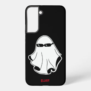 Cool Ghost with black sunglasses Samsung Galaxy S22+ Case