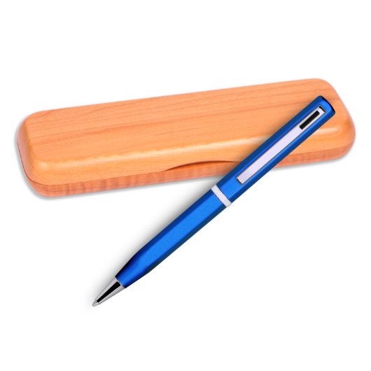 Cool Gift Box with Blue Elica Ballpoint Pen (Maple Single)