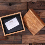 Cool Gift Set: Metal Card & Men's Leather Wallet<br><div class="desc">This gift is complete with a wallet card expression and a choice of leather colors of brown or black. You can engrave full name or initials.</div>