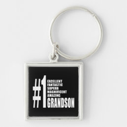 Cool Gifts for Grandsons : Number One Grandson Keychain