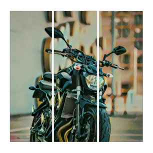Cool gifts for motorcyclists triptych