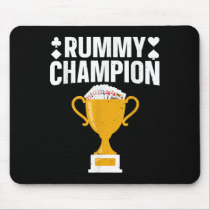 Cool Gin Rummy Design For Men Women Card Game Rumm Mouse Pad