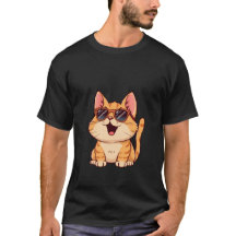 Cool Ginger Cat Wearing Sunglasses Funny Happy ✨🐾