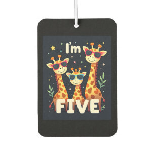 Cool Giraffe 5th Birthday Party 5 Year Old Toddler Air Freshener