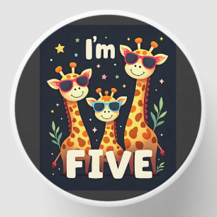 Cool Giraffe 5th Birthday Party 5 Year Old Toddler Mini Candle Favors