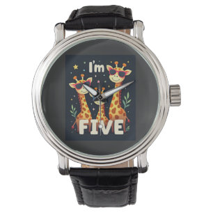 Cool Giraffe 5th Birthday Party 5 Year Old Toddler Watch
