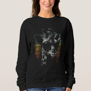 Cool giraffe Africa Savannah Safari Giraffe motif  Sweatshirt