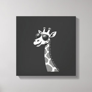 Cool Giraffe Art For Men Women Kids Animal Lover A Canvas Print