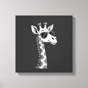 Cool Giraffe Art For Men Women Kids Animal Lover A Canvas Print