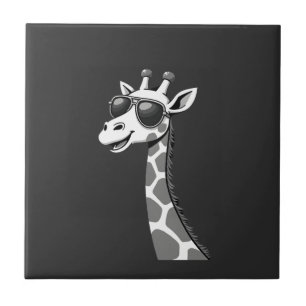 Cool Giraffe Art For Men Women Kids Animal Lover A Ceramic Tile