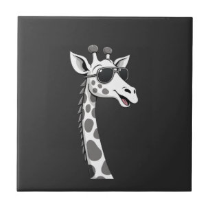Cool Giraffe Art For Men Women Kids Animal Lover A Ceramic Tile
