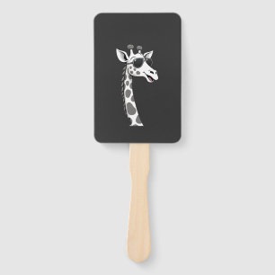 Cool Giraffe Art For Men Women Kids Animal Lover A Hand Fan