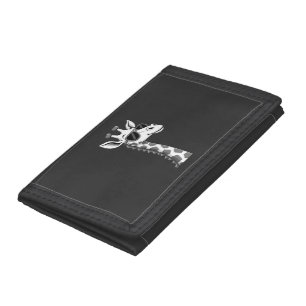 Cool Giraffe Art For Men Women Kids Animal Lover A Tri-fold Wallet
