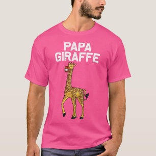 Cool Giraffe For Men Dad Animal Lover Wildlife Zoo T-Shirt