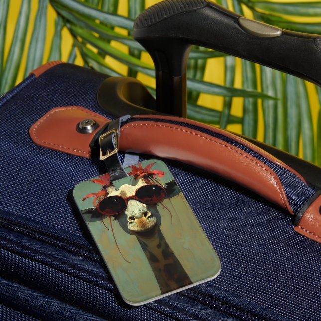 Cool Giraffe Luggage Tag (Front Insitu 1)