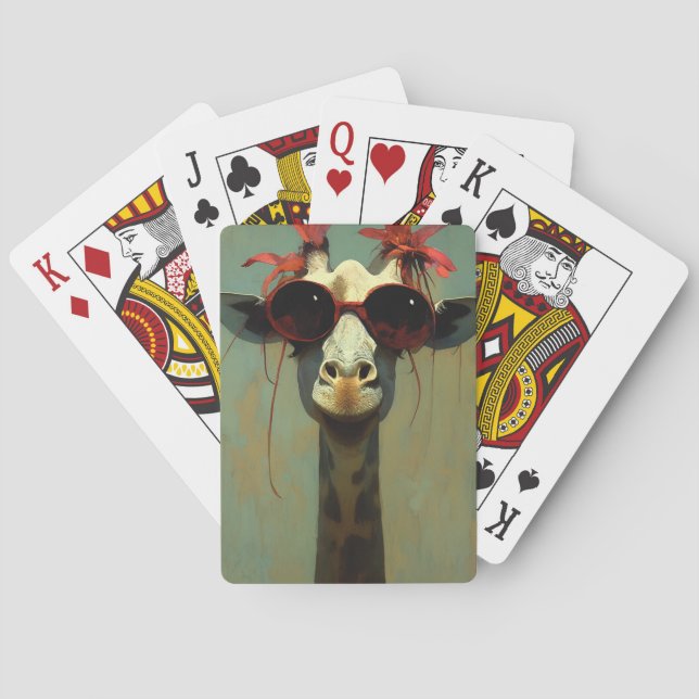 Cool Giraffe Poker Cards (Back)