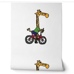 Cool Giraffe Riding Bicycle Wallpaper