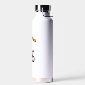 Cool Giraffe Riding Bicycle  Water Bottle