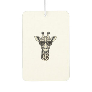 Cool Giraffe Sunglasses Vintage Engraving Shirt_1 Air Freshener