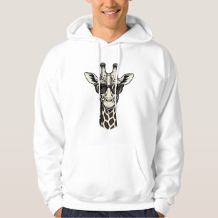 Cool Giraffe Sunglasses Vintage Engraving Shirt_1 Hoodie