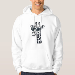 Cool Giraffe Sunglasses Vintage Engraving T-Shirt_ Hoodie