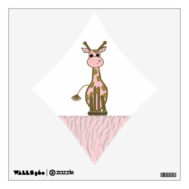 Cool Giraffe Wall Decal (Front)