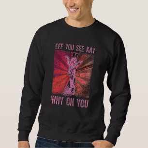 Cool Giraffe With Glasses Sweatshirt