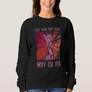 Cool Giraffe With Glasses Sweatshirt