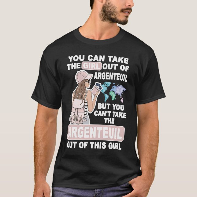 Cool Girl from Argenteuil City  Proud Argenteuil G T-Shirt (Front)