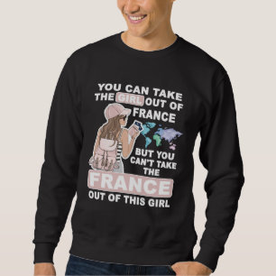 Cool Girl from France  Proud France Girl Sweatshirt