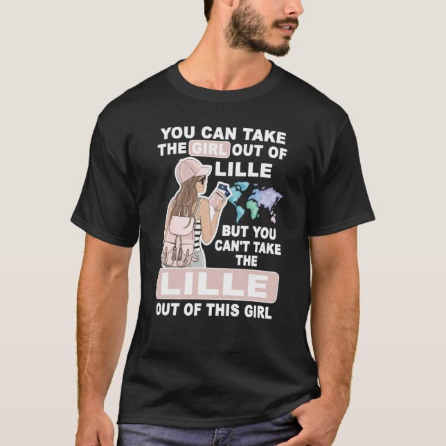 Cool Girl from Lille City Proud Lille Girl T-Shirt (Front)