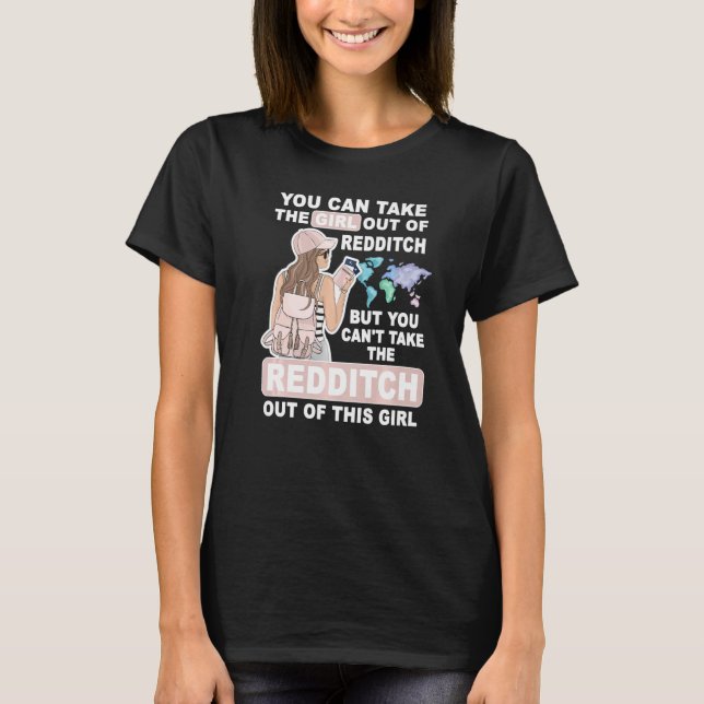 Cool Girl from Redditch City  Proud Redditch Girl T-Shirt (Front)
