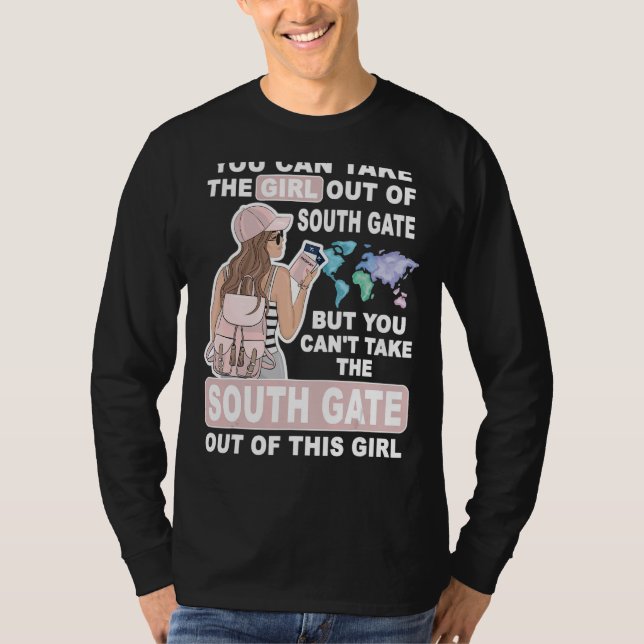Cool Girl from South Gate City  Proud South Gate G T-Shirt (Front)