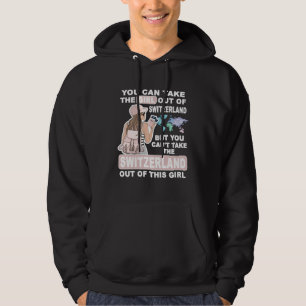 Cool Girl from Switzerland  Proud Switzerland Girl Hoodie