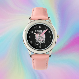 cool girl roller skating lovers  watch