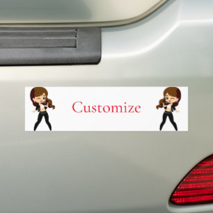 Cool Girl Sings Karaoke Thunder_Cove Bumper Sticker