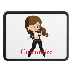 Cool Girl Sings Karaoke Thunder_Cove Hitch Cover