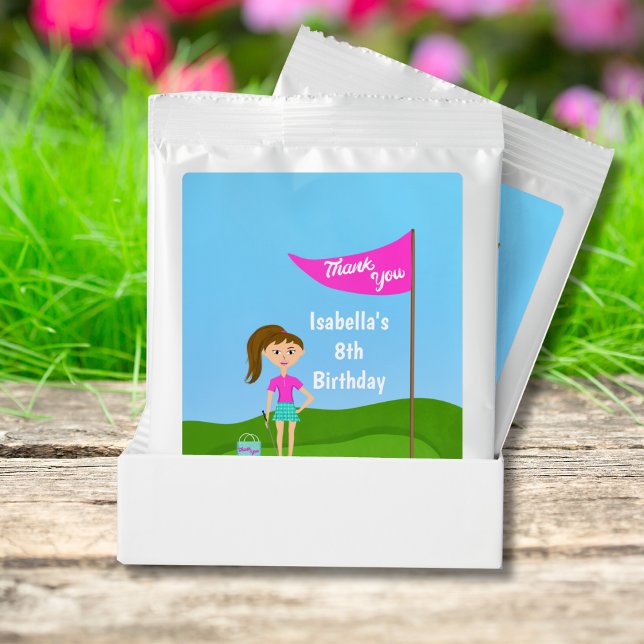 Cool Girl's Golfing Themed Birthday Party Lemonade Drink Mix (Creator Uploaded)