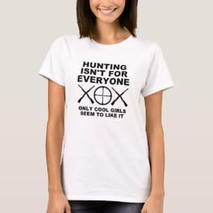 Cool Girls Like Hunting Funny Hunting Tshirt