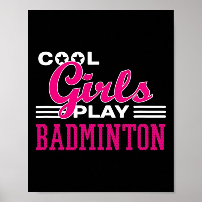 Cool Girls Play Badminton 1  Poster (Front)