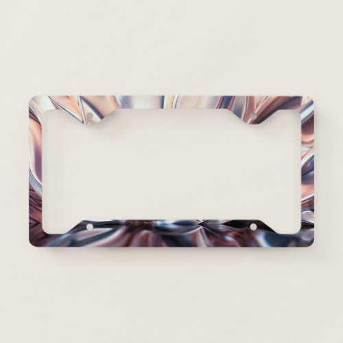 Cool Girly Abstract License Plate Frame