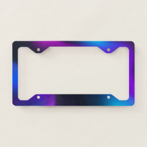 Cool Girly Dark Holographic License Plate Frame