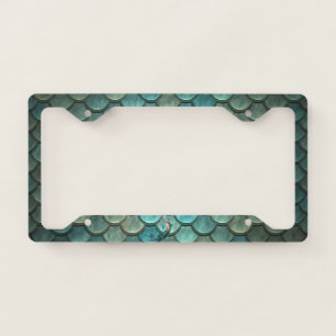 Cool Girly Mermid Scales License Plate Frame
