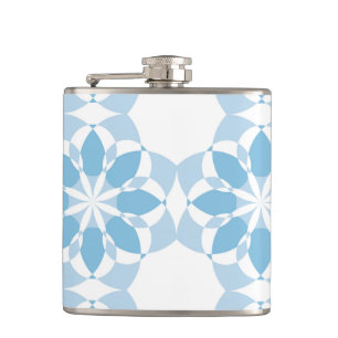 Cool, girly, modern, trendy unique flower abstract flask