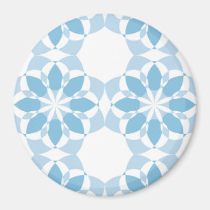 Cool, girly, modern, trendy unique flower abstract magnet