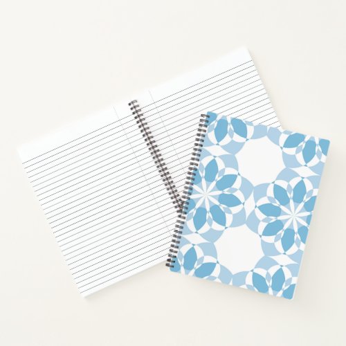 Cool girly modern trendy unique flower abstract notebook