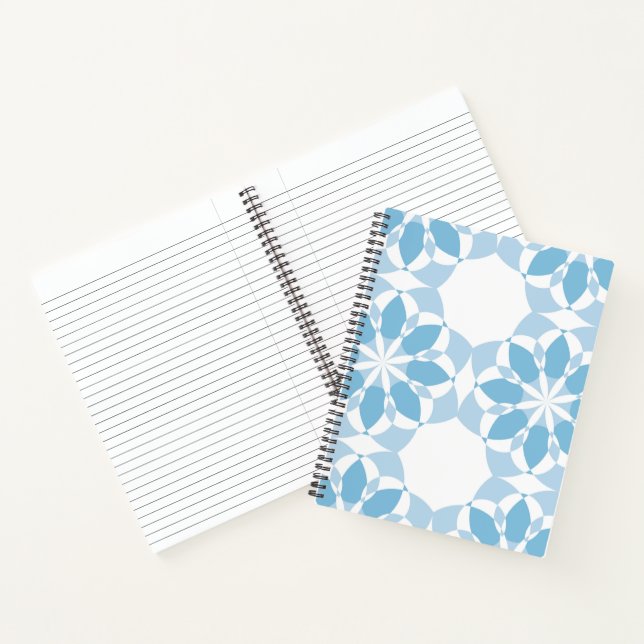 Cool, girly, modern, trendy unique flower abstract notebook (Inside)