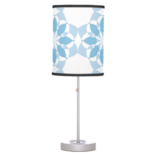 Cool girly modern trendy unique flower abstract table lamp