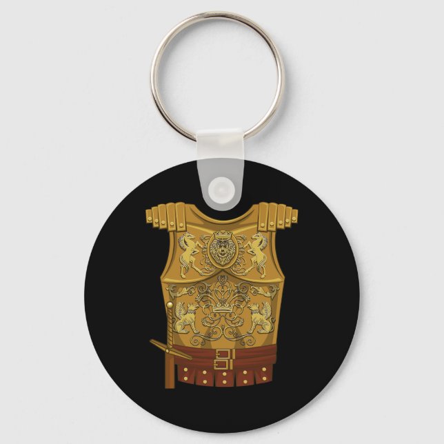 Cool Gladiator Halloween Combat Costume Fighter Gi Keychain (Front)