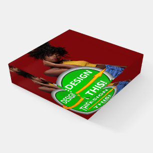 COOL! Glass Paperweight - Square - Custom